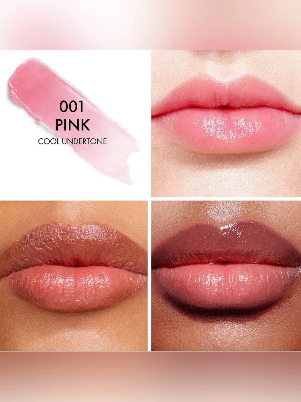 Dior Miss Dior White Pouch with Red Logo & Dior Addict Lip Glow